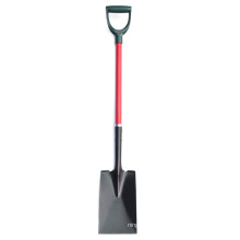 Rhinoceros Fiberglass Handle Digging Shovels Carbon Steel D-handle Square Garden Spade